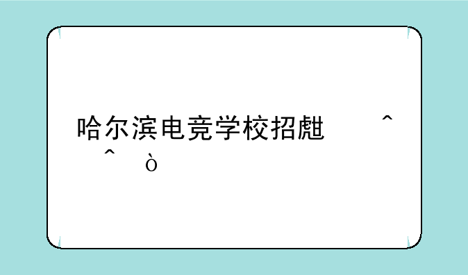 哈尔滨电竞学校招生时间？