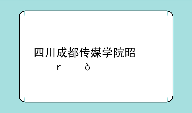 四川成都传媒学院是几本？