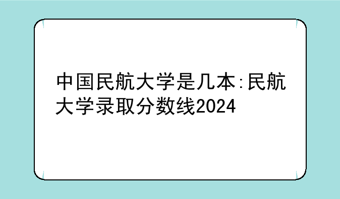 中国民航大学是几本:民航大学录取分数线2024